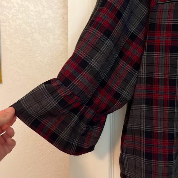 WOMEN’S PLUS SIZE BUTTON DOWN PLAID JACKET : SIZE 3X - Picture 2 of 4